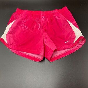 Nike Pink/White Running Shorts with Liner Women's Size Medium